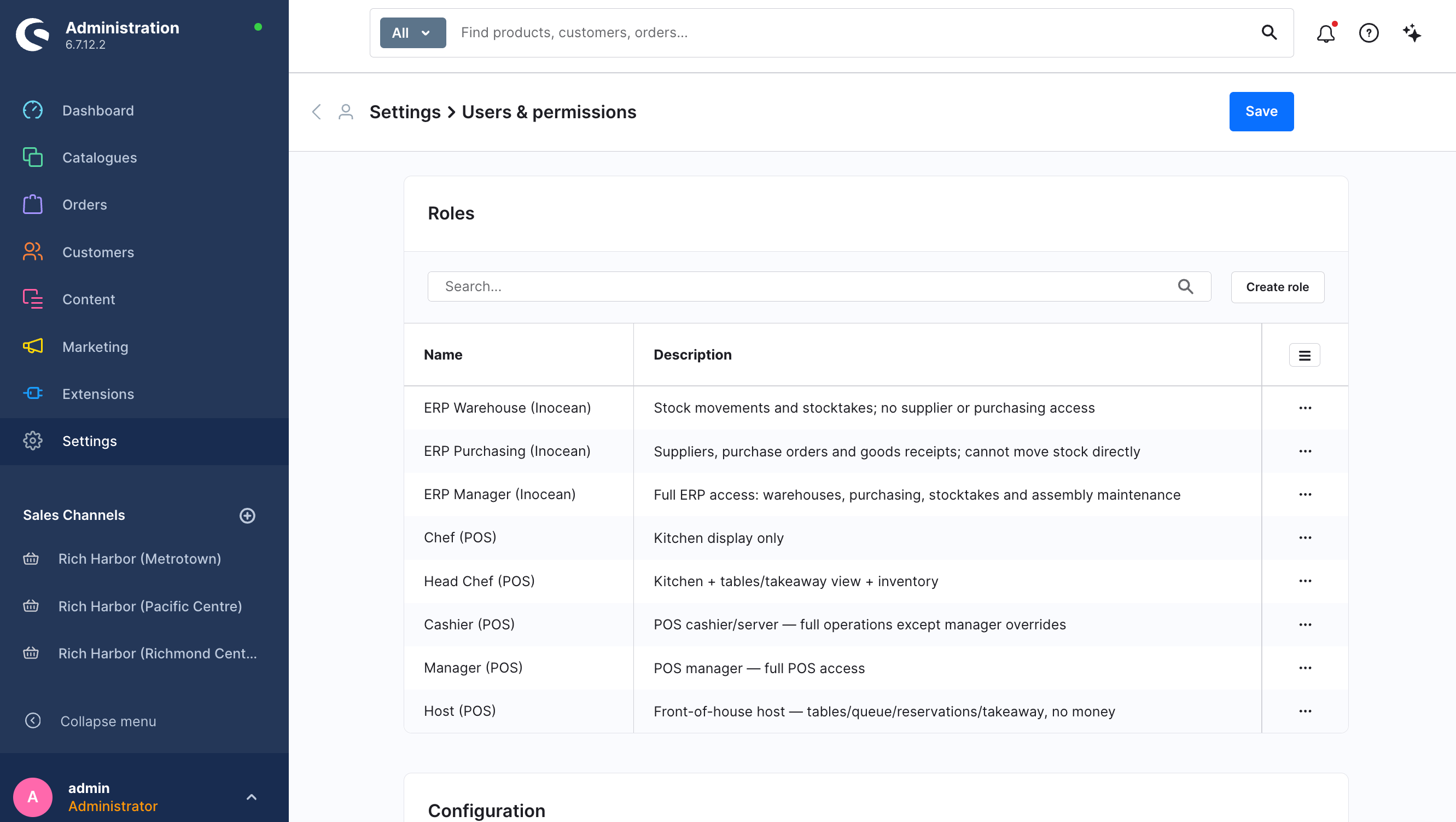 User Permissions and Roles